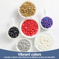 Kasvan Edible Pearl Sugar Sprinkles, 6 Colors Mix For Cake Decorating, Gold Silver White Black Purple And Red Sprinkles For Cake