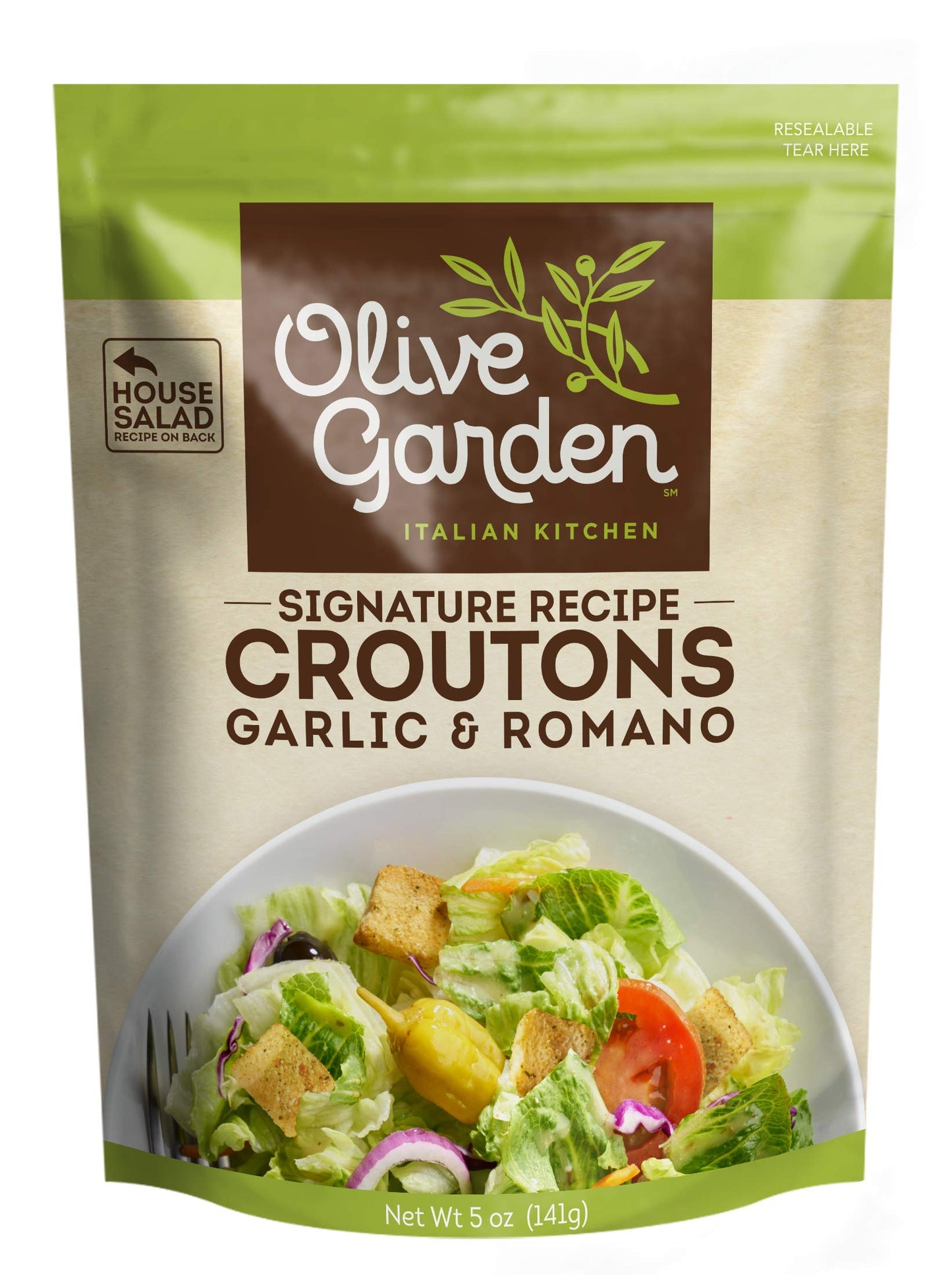 Olive Garden Seasoned Croutons, Garlic & Romano, 5 Ounce (Pack Of 9)