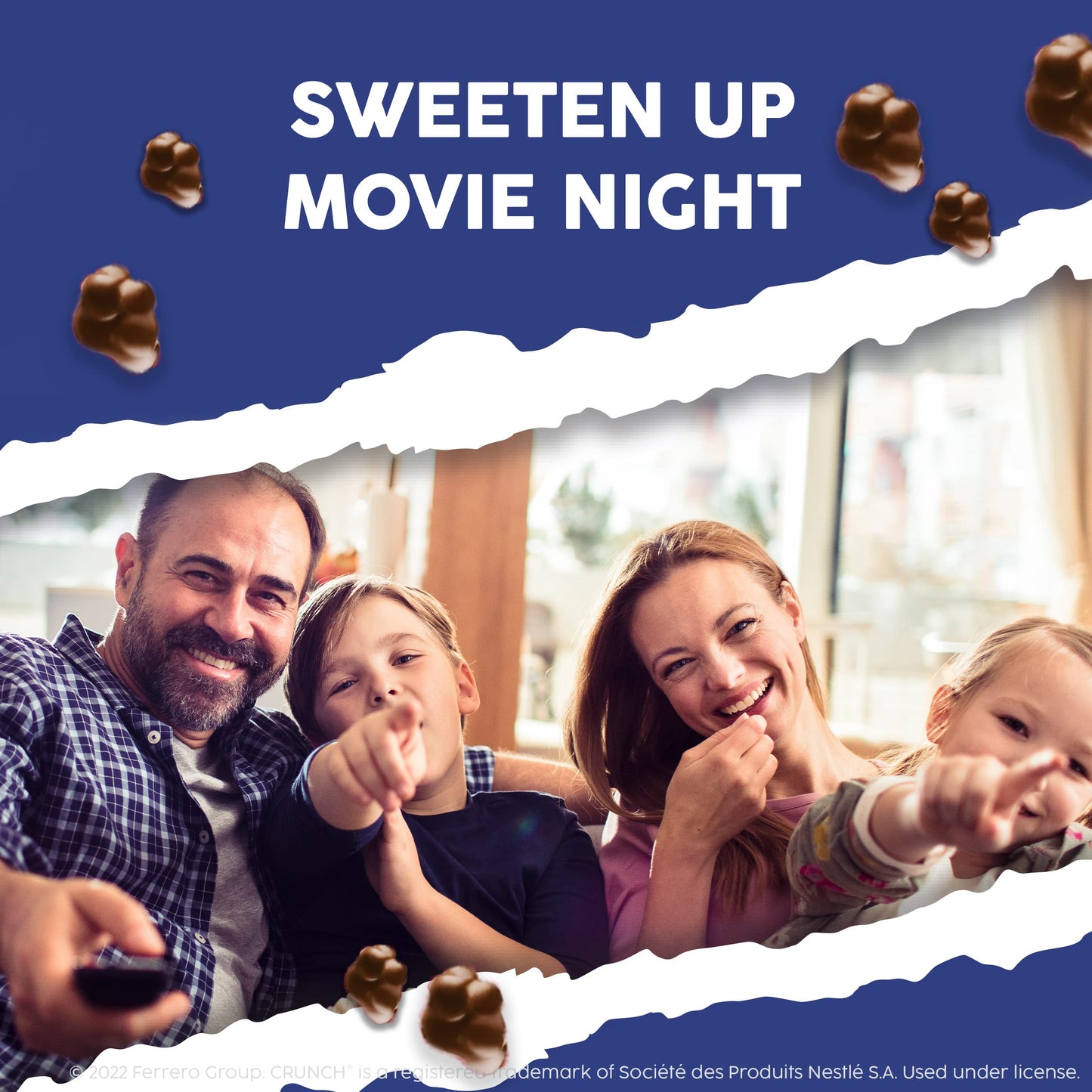 Buncha CRUNCH - Milk Chocolate and Crisped Rice, Resealable Bag, 8 oz each, Bulk 8 Bags