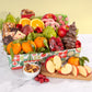 A Gift Inside Holiday Chocolate, Nuts & Fresh Fruit Gift Basket - 1 Count (Pack of 1) - Perfect Gourmet Gift for Any Occasion