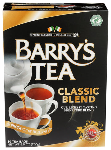 Barry'S Tea Bags, Classic Blend, 80 Count, 8.8 Oz, (00102506)