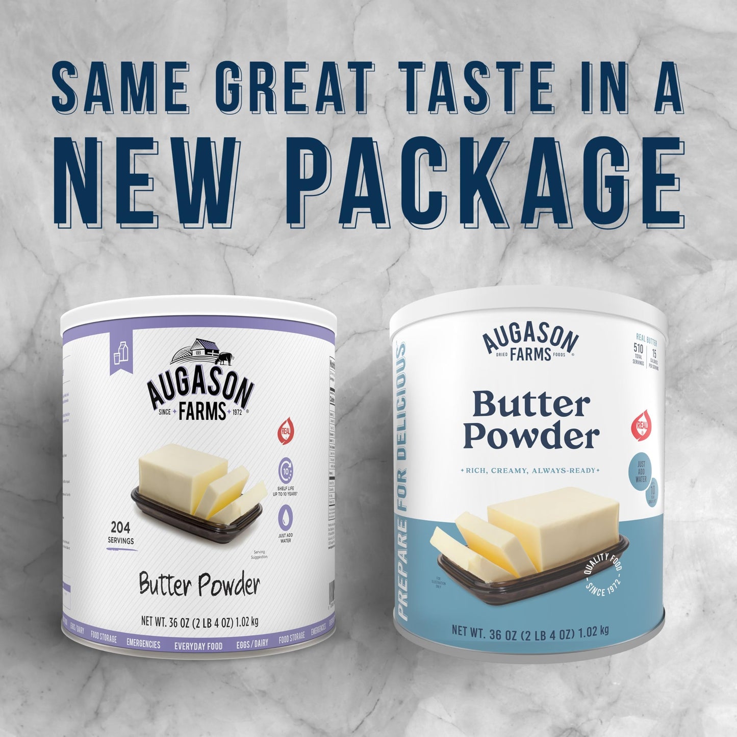 Augason Farms Butter Powder Can, Emergency Food Supply, Everyday Meals, 510 Servings