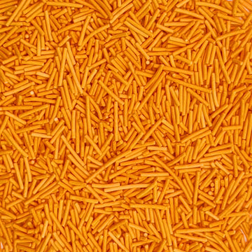 Orange Jimmy Sprinkles Edible Mix Size Jimmies Cake Decorations Soft Jimmies For Topping Ice Cream, Cookies, Cakes, Wedding Part