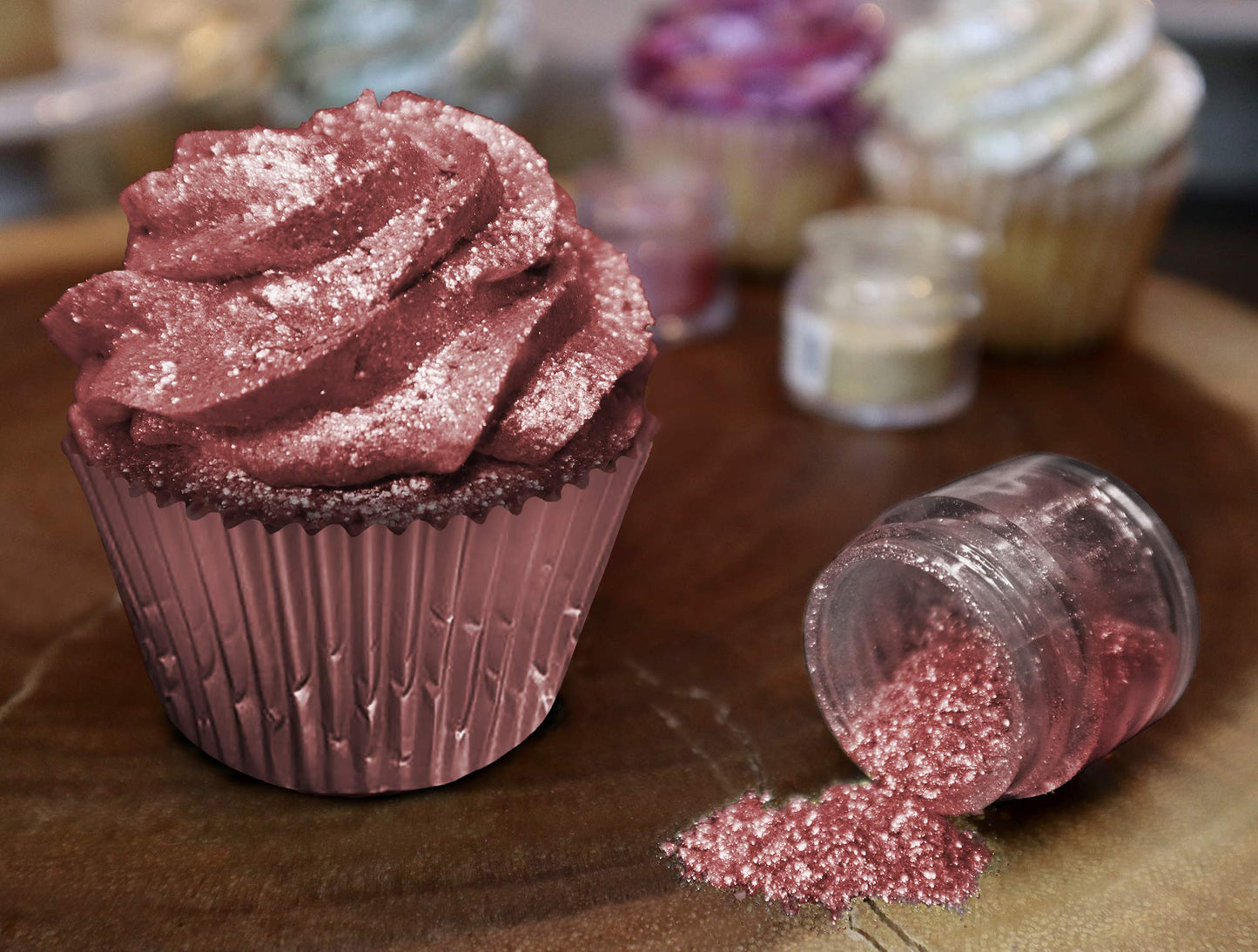 Bakell Edible Glitter Tinker Dust, Christmas Red, 5 Gram, KOSHER Certified, Perfect for Cakes and Cupcakes