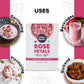 Urban Platter Sun Dried Rose Petals | 3.53 Oz/100G | Edible Gulab Patti | Natural & Pure Aromatic Flower Petals | Used In Herbal Tea, Baking, Desserts, Rose Water & Crafting