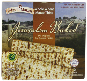 Yehuda Matzo Thins Matzo Thins Whole Wheat, 10.5-Ounce (Pack Of 6)