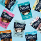 Chocxo Dark Milk Chocolate Cookies & Crème Cups - Lower Sugar, 69% Organic Cacao, Nongmo, Keto, Gluten Free, Kosher, No Artificial Sweeteners/Sugar  S, 3.45 Oz (Pack Of 6)