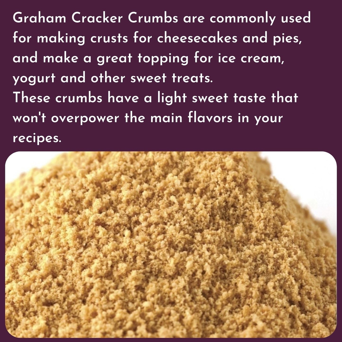 Graham Cracker Crumbs - 2 Lb Tub
