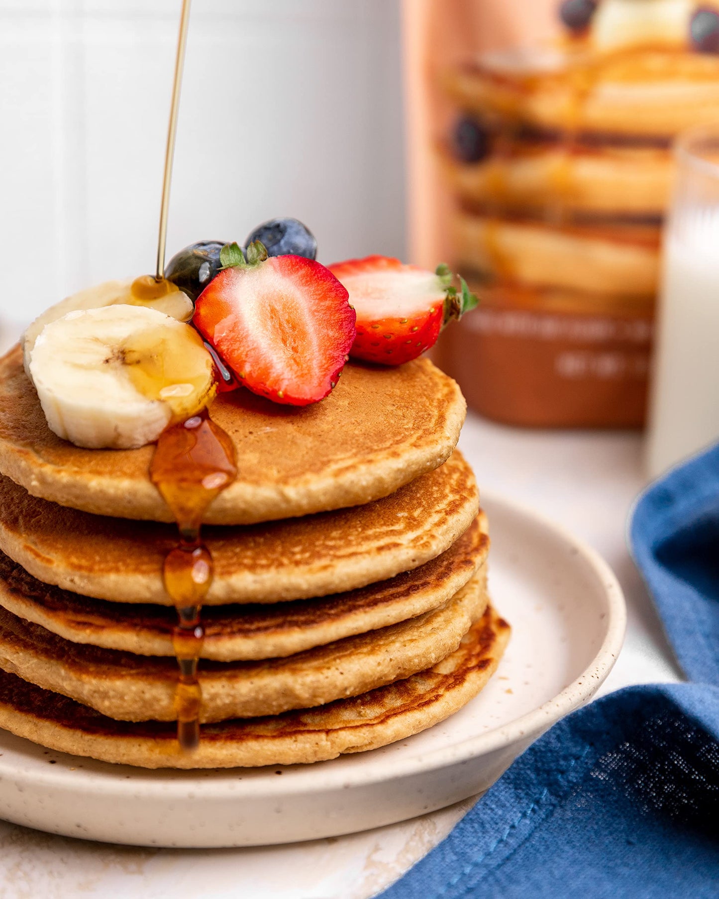 Miss Jones Baking Oat Pancake & Waffle Mix - Gluten Free, 10g Protein, Whole Grains, 13.99 oz (Pack of 6) - Natural Flavor