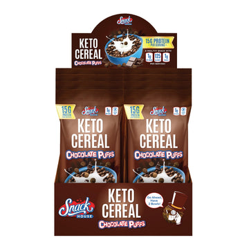 Keto Cereal By Snacks House, High Protein Low Carb Healthy Breakfast Food - Gluten & Grain Free Crunch - Paleo, Diabetic, Ketoge