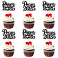 24 Pack Prom 2025 Cupcake Toppers Class of 2025 Congrats Grad Cupcake Picks for 2025 Graduation Theme Birthday Party Supplies De