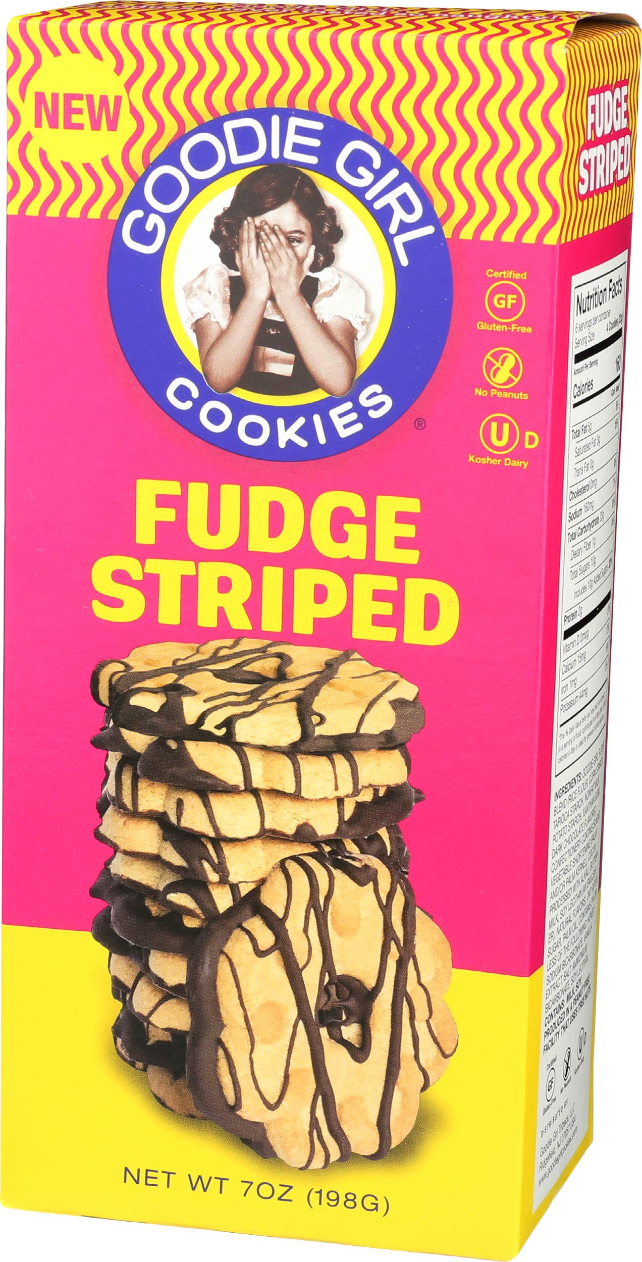 GOODIE GIRL Fudge Striped Cookies, 7 Ounce