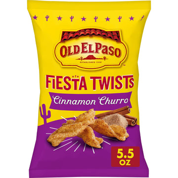 Old El Paso Fiesta Twists, Cinnamon Churro, Crispy Corn Snacks, 5.5 oz