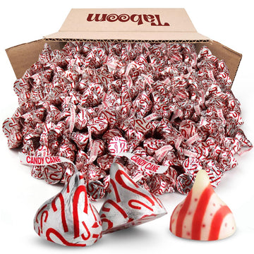 HERSHEY'SKISSES Candy Canes Mint Confection with Stripes and Candy Bits for Winter Chrsitmas Indulgence - Delicious Peppermint C