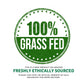 100% Pure Fully Rendered Grass Fed Grass Finished Beef Tallow-Food Grade (4 lbs)