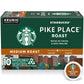 Starbucks K-Cup Coffee Pods, Medium Roast, Pike Place Roast, 10 Pods, 100% Arabica, White and Brown, Model 150290