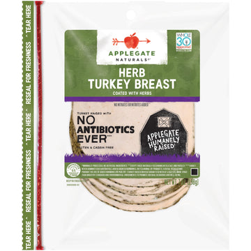 Applegate, Natural Herb Turkey Breast Sliced, 7Oz