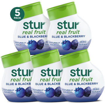 Stur Liquid Water Enhancer | Blue & Blackberry | Naturally Sweetened | High In Vitamin C & Antioxidants | Sugar Free | Zero Calo