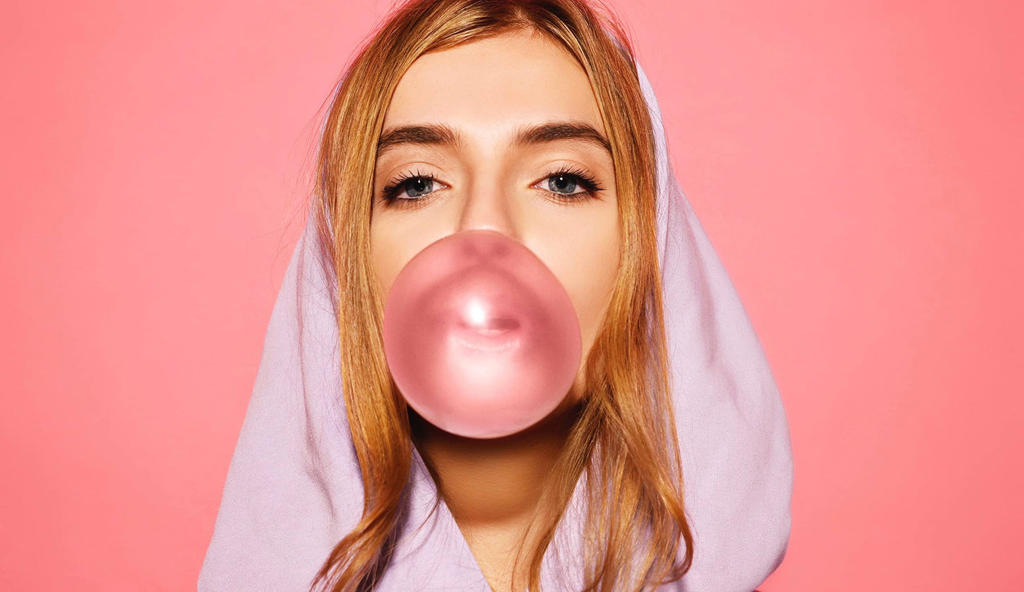 Original 1928 Bubble Gum Classic Pink Gumballs  1'' Gum Balls  1.5 Pounds