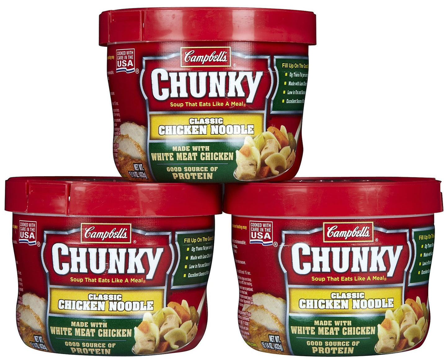 Campbells Chunky Classic Chicken Noodle Soup - 15.25 Fl Oz - 8 / Carton
