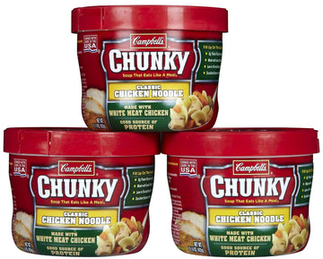 Campbells Chunky Classic Chicken Noodle Soup - 15.25 Fl Oz - 8 / Carton
