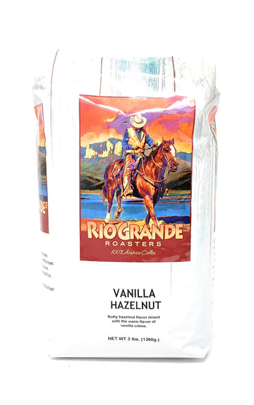Rio Grande Roasters Whole Bean Coffee - Vanilla Hazelnut Flavor, 3 Lb Bag