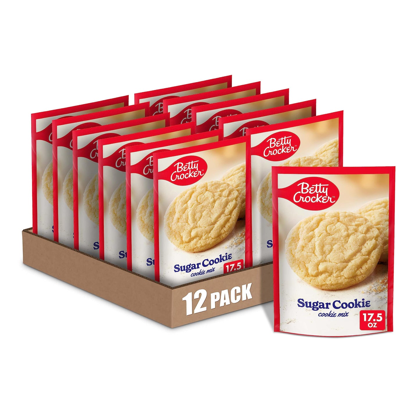 Betty Crocker Sugar Cookies, Cookie Baking Mix, Easter Treats, 17.5 Oz (Pack Of 12)