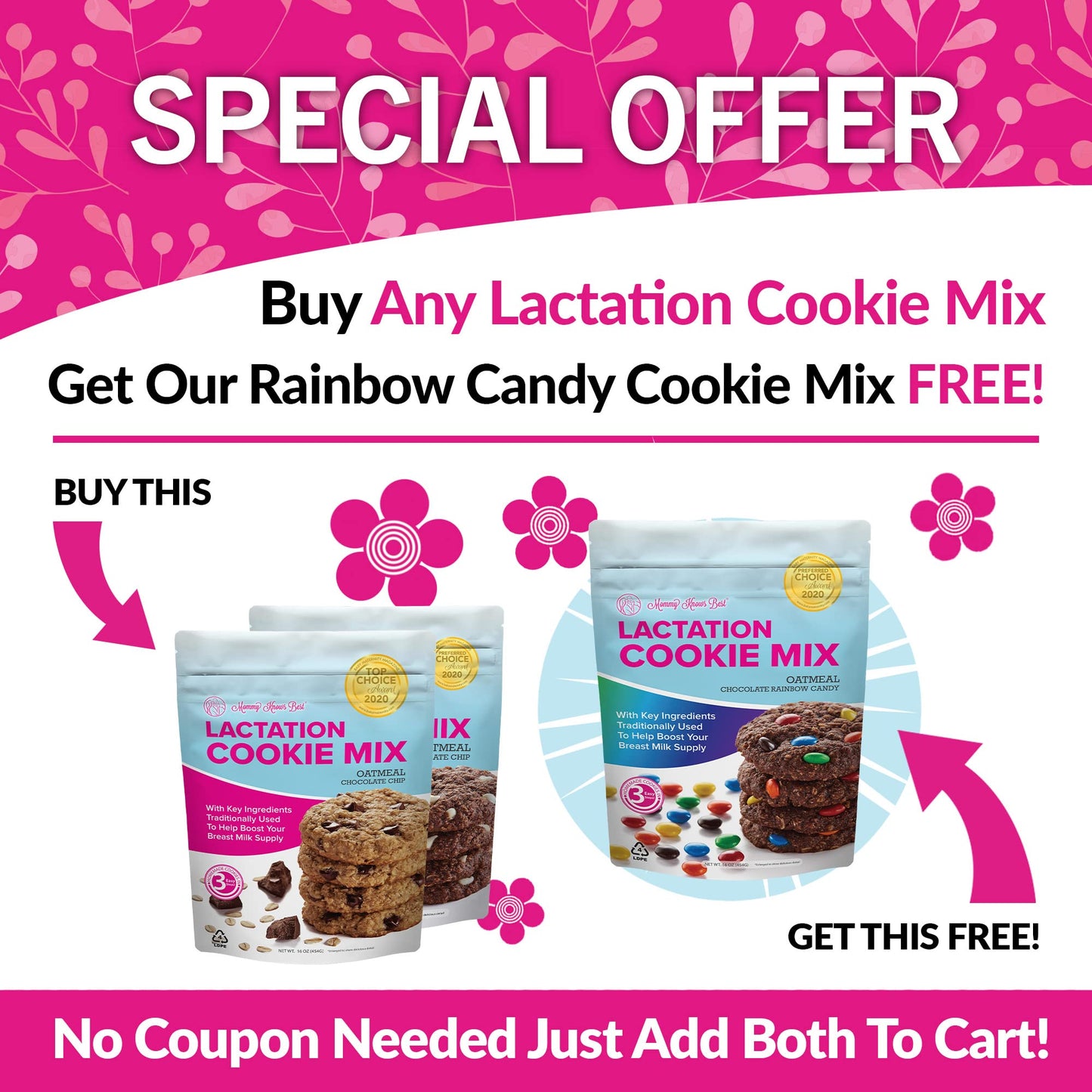 Mommy Knows Best Lactation Cookies Mix Oatmeal Cinnamon Raisin 1 Pound