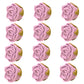 Confect Edible Lavender Rose Toppers – 12-Pack Vegan Floral Cake Decor, Nut-Free, Soy-Free, Dairy-Free
