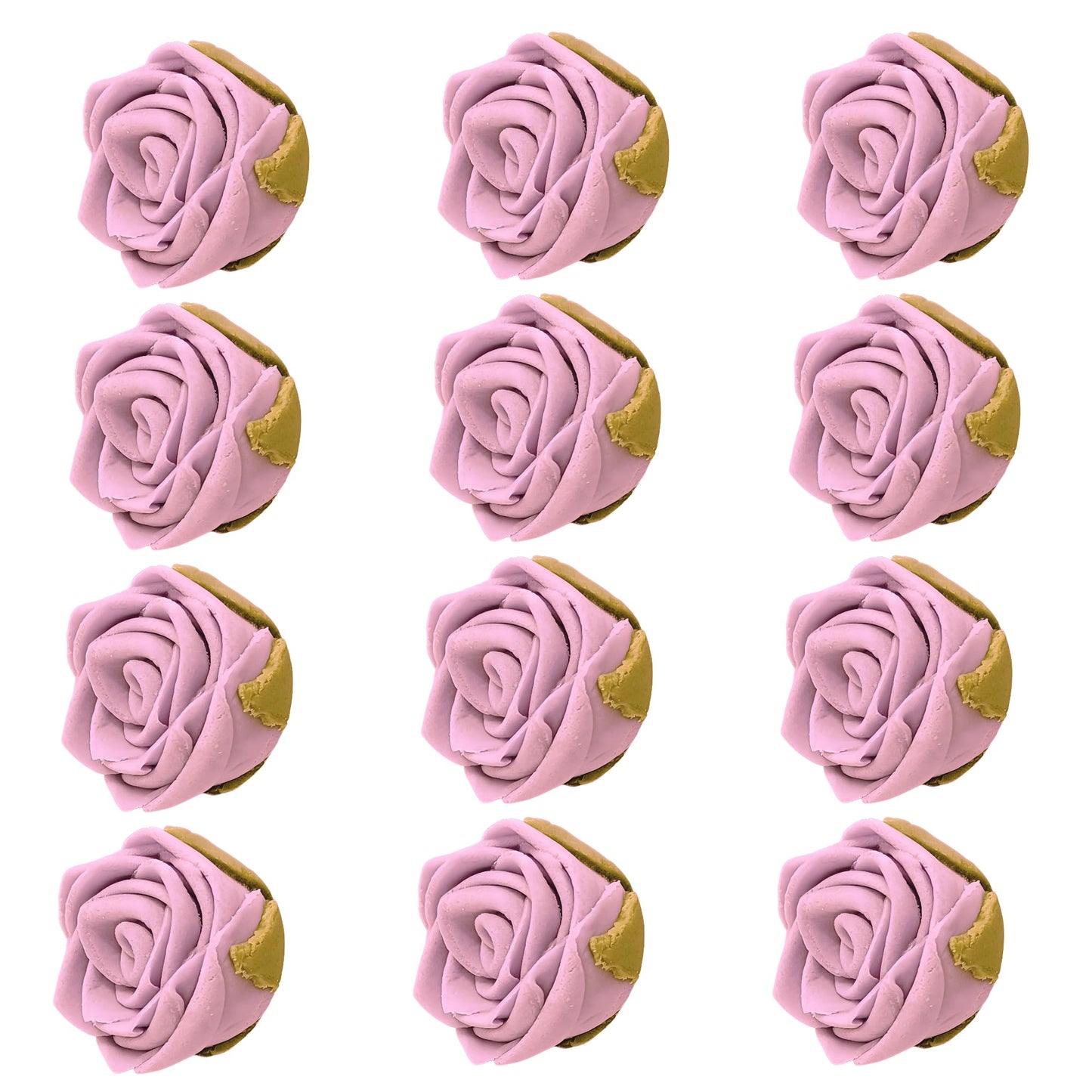 Confect Edible Lavender Rose Toppers – 12-Pack Vegan Floral Cake Decor, Nut-Free, Soy-Free, Dairy-Free