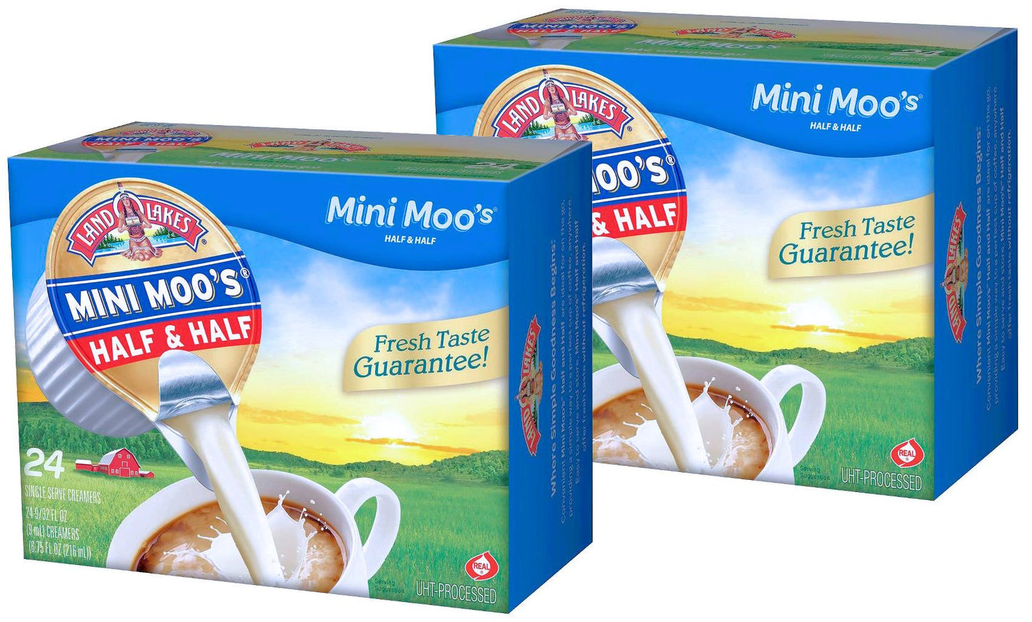 Land O' Lakes Mini-Moo's Half & Half Pack of 2 24-count boxes Total 48