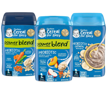 Gerber Probiotic Baby Cereal Variety Pack (8 Ounce (Pack Of 3), Variety Pack)