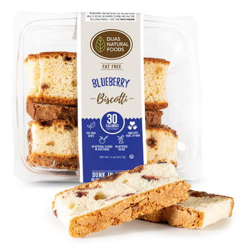 DIJAS Natural Foods, Crunchy Fat Free Biscotti Cookie, All Natural Preservative Free Ingredients, Delicious Low Calorie Snack (5