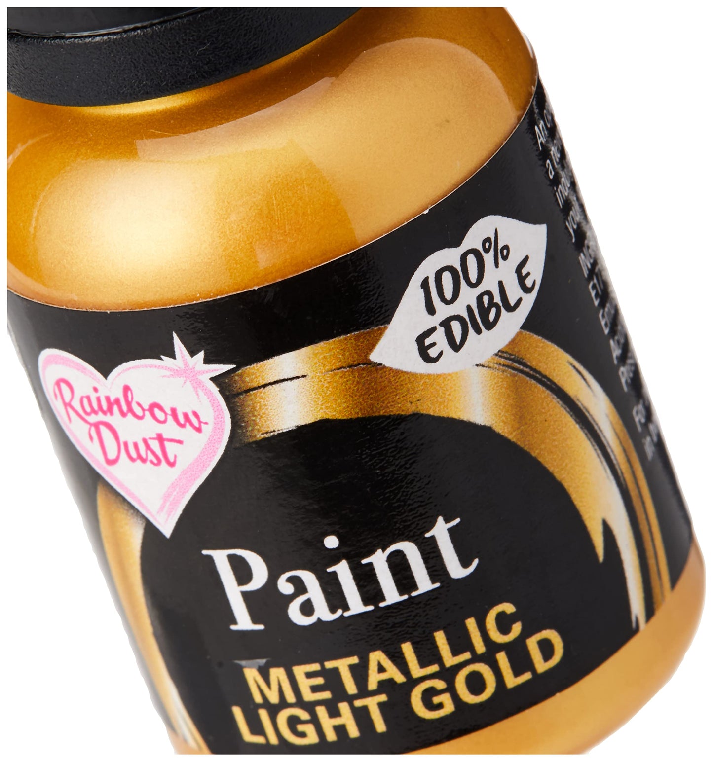 Rainbow Dust Metallic Food Paint Metallic Light Gold