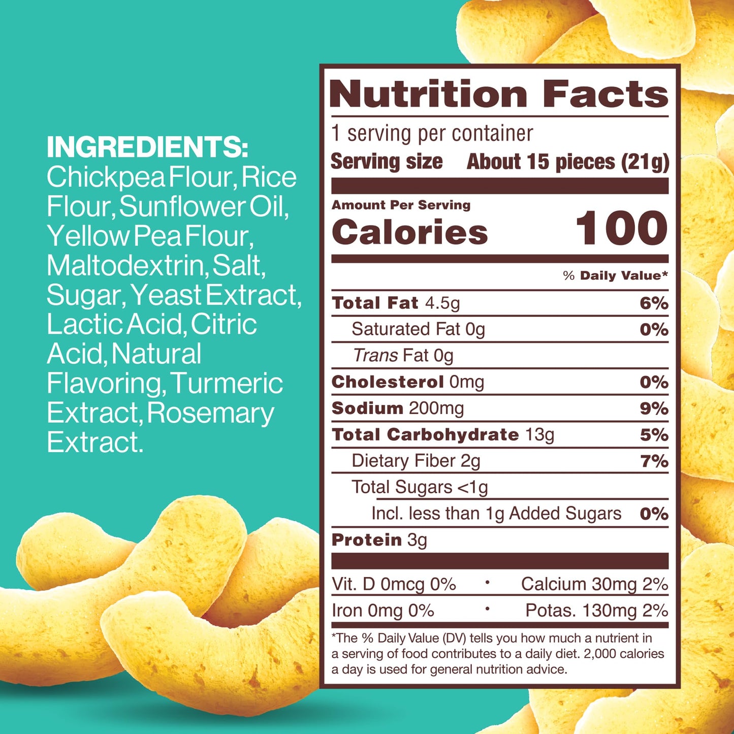 Hippeas Chickpea Puffs, Flavor Blast: White Cheddar Explosion, 0.75 Ounce (Pack of 18), 3g Protein, 2g Fiber, Vegan, Gluten-Free