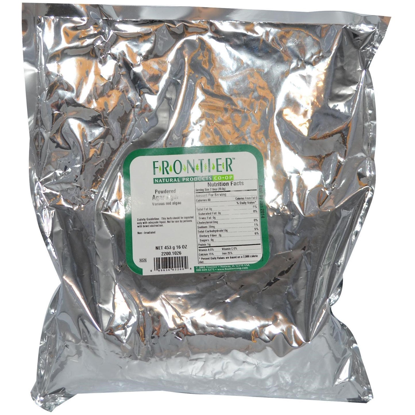 Frontier Bulk Agar Agar Powder, 16 Ounce