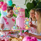 56 Pcs Colorful Ball Shaped Cake Topper Pearl Picks For Cupcake Insert, Birthday Party, Wedding Decoration Supplies (Pink, Yello