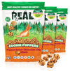 REAL Peanut Butter Chocolate Chip Mini Cookie Poppers - Gluten Free, Vegan, Dairy Free - 4.5 oz, 3 Pack, Brown