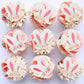 Keaziu 40-Pack Edible Wafer Paper Cupcake Toppers for Easter Bunny Party Decorations - Ears