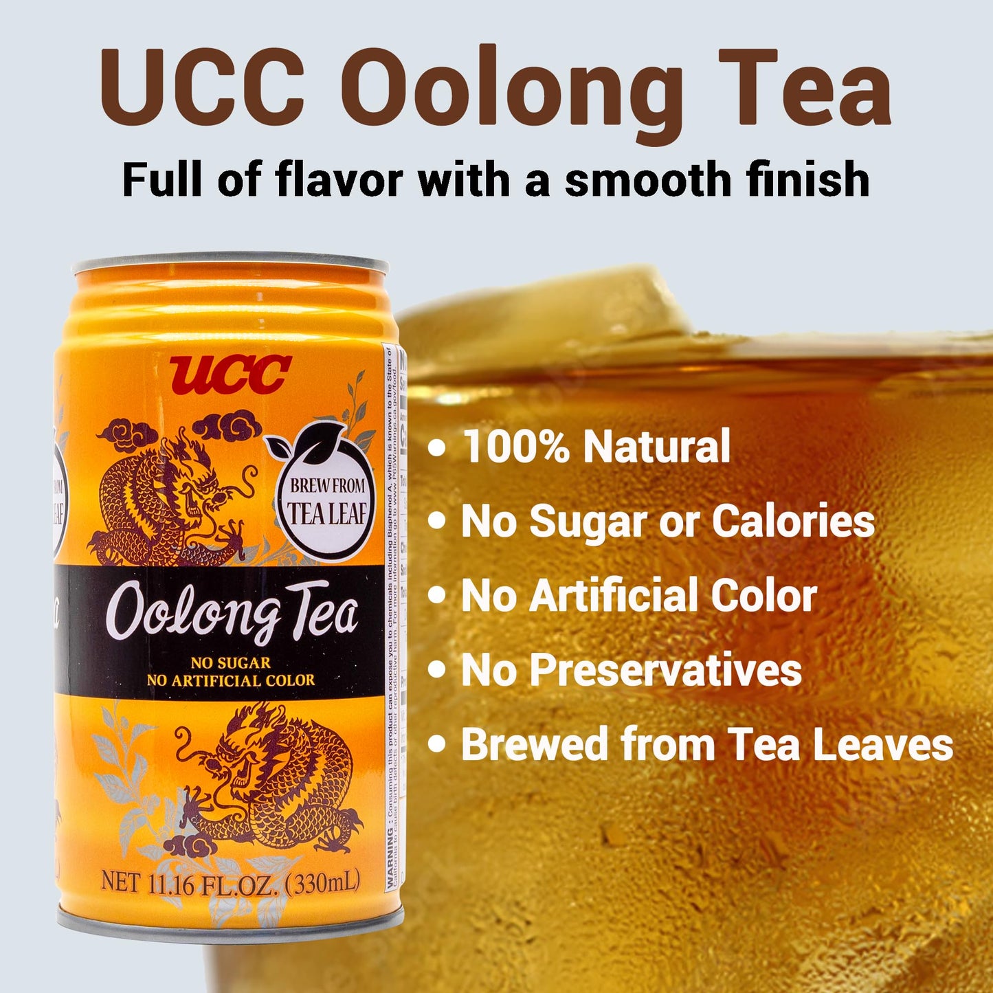 Ucc Oolong Tea, 11.1-Ounce Cans (Pack Of 24)