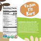 BHU Fit Protein Bars, USDA Organic Vegan Bar, Low Sugar Plant Based Keto Bars, Gluten Free Snacks Individually Wrapped, Low Carb