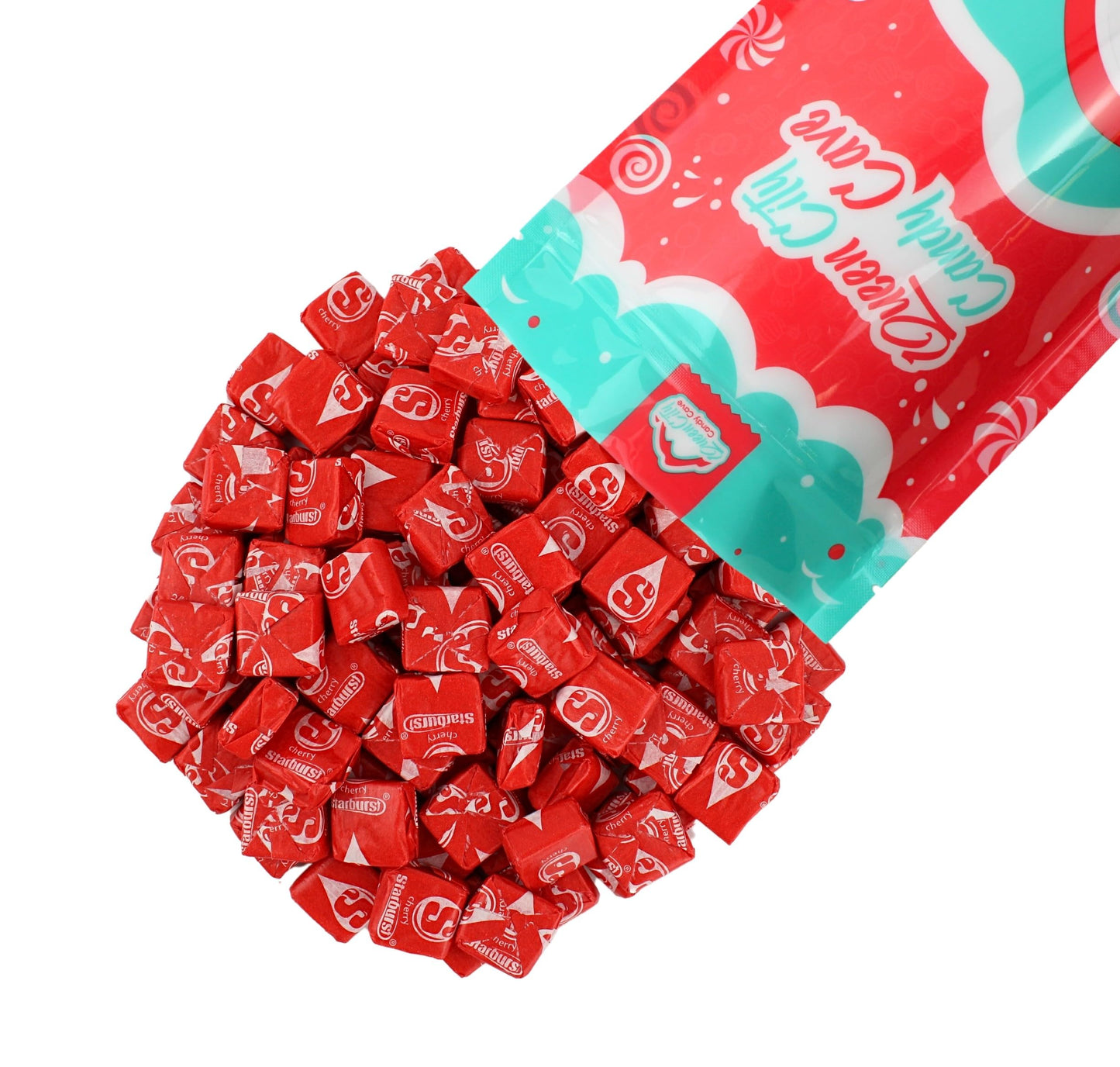 All Red Star Candy, Bulk Burst Red Cherry Candies for Buffet, Parties, and Pinatas (1 Pound)