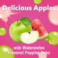Del Monte Bubble Fruit Sour Apple Watermelon, 3.5 Oz, Pack of 4, Red