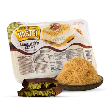 Hastel Top-Grade Baked & Shredded Kataifi Pastry  7 Oz (200 G)  Perfect For Dubai Chocolate Pistachio Bars  Traditional Knafeh  Kadaifi For Milky Desserts  Fillo Dough For Pastries