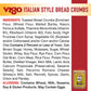 Vigo Italian Style Seasoned Bread Crumbs with Imported Roman Cheese, 5 lb Pack