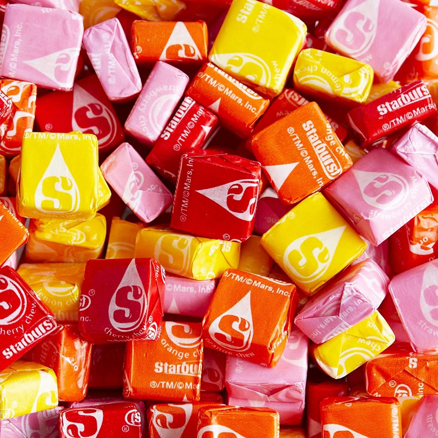 Star Burst Original Chewy Candy - 6lbs - Star Burst Original Soft Chews Fruit Candies - Bulk Family Size Assortment Pack - Indiv