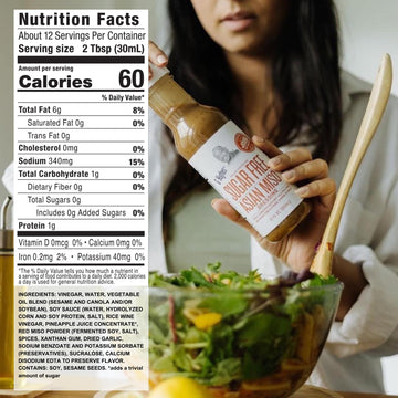 G Hughes Sugar Free Asian Miso Dressing - Asian Salad Dressings, Asian Dressings, Gluten Free Salad Dressings, Miso Salad Dressing - 12 Oz. (3-Pack)