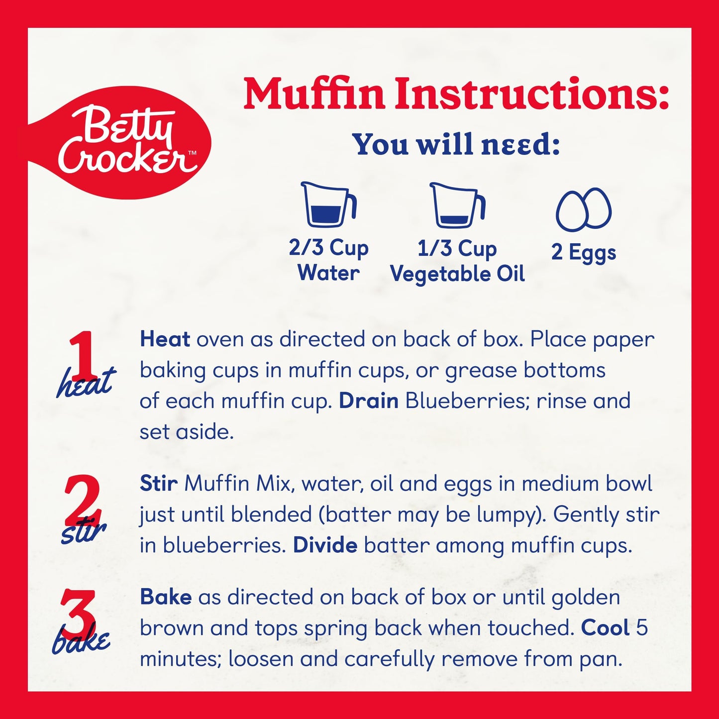 Wild Blueberry Muffin Mix - 12 Box Case