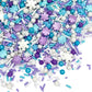 Manvscakes Sprinkles Mix - Blue Confetti & Metallic Snowflake Sprinkles, 4 Ounce, Pink Purple Blue