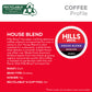 Hills Bros. House Blend Coffee, Single Serve Keurig K-Cup Pods, Dark Roast Coffee, 12-Count Box